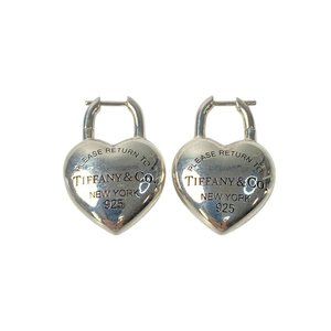 TIFFANY Authentic Silver Heart Earrings